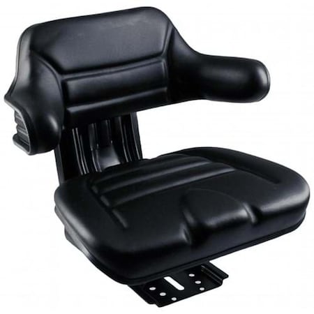 Aftermarket Wrap-Around Seat, Black Vinyl w/ Mechanical Suspension SEQ90-0590